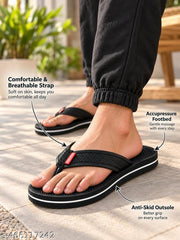 Ortho + Rest Doctor Orthopedic Slippers for Men | Anti-Skid Flip Flops with Acupressure Massage Footbed | Extra Soft and Comfortable Doctor-Recommended Chappal for Pain Relief