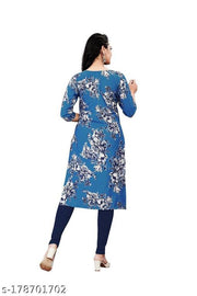 Polyster/Crepe fabric-TATHASTU FASHION STYLISH PRINTRD STRAIGHT KURTIS COMBO FOR WOMEN