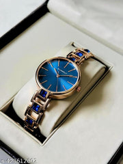 Watch for Blue Dial diamond Studded watch Formal,Casual,Festive,Partywear,Wedding,Western Party