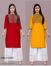 rayon kurtis for women