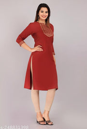 Kurtis & Kurtas - Maroon Color Kurtis for Girls Women