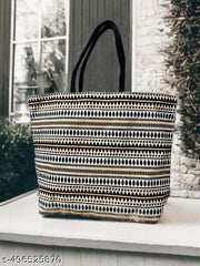 "Bold & Chikk Yellow-Black Tote Bag – Style Meets Function
