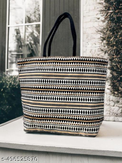"Bold & Chikk Yellow-Black Tote Bag – Style Meets Function