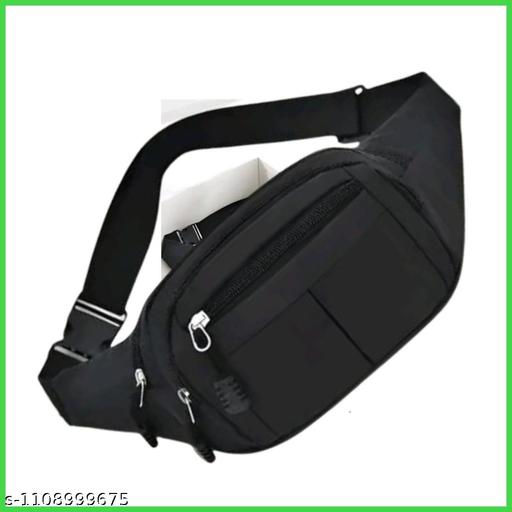 Black Fanny Pack for Men & Women | Travel Waist Bag
