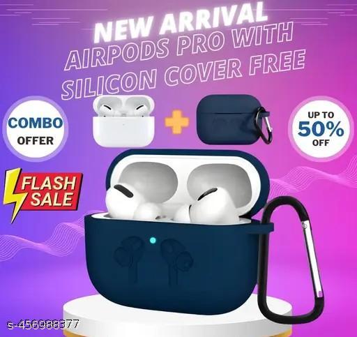 Airpod Pro with Case True Wireless Bluetooth Earphones with 3 Hours of Playtime & Compatible for all Smartphones (White)
