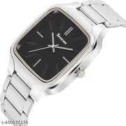 FT3027 NEW DESIGNER SQUARE STIANLESS STEEL ADJUSTABLE CHAIN Analog Watch
