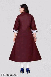 selfie kurti Deep Wine Maroon Kurti