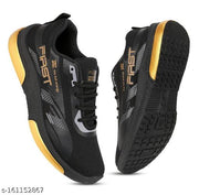 FITLER Unisex Kids Running Sports Shoes for Boys & Girls (Black)