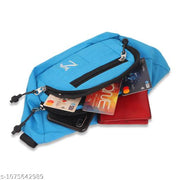 NISF STAR Waist Bags for Men & Women- Premium Stitching, Branded Zippers, Waterproof Pocket, RFID Safe- Large Fanny Pack for Hiking Travel,Cycling,Money Belt BLUE
