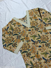 Women's Cotton Printed straight kurti