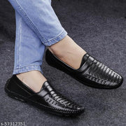 Men's stylish black juti loafers shoes for formal and casual wear RK2110_Black