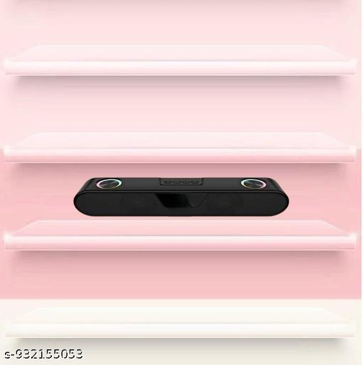 Portable Bluetooth Speaker, 10 Watts, Upto 8h Backup, Dual Drivers + Dual Passive Radiators, Call Function, Bluetooth v5.3 | USB | mSD| AUX, TWS, RGB LED