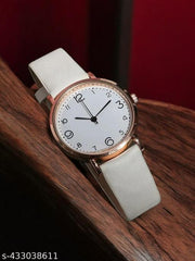 High Quality Round Dial Fancy Leather Belt Women Analog Watch(Pack of 2)