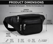 Waist Bag for Men Side Bag for Travel, Sports Waterproof & Adjustable Belt Pouch Fanny Waist Bag