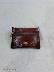 Batwa Women's Genuine Leather Small Hand Purse, Hand Coin Purse for Ladies Size (L5x3.50 H) Bombay Sheep Leather,Dark Brown