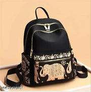 New Womens Korean Bags | Women's trending backpack | Black women's backpack | Women's travel backpack | Backpack for office | ( BLACK )