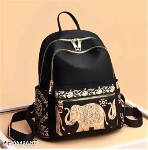 New Womens Korean Bags | Women's trending backpack | Black women's backpack | Women's travel backpack | Backpack for office | ( BLACK )