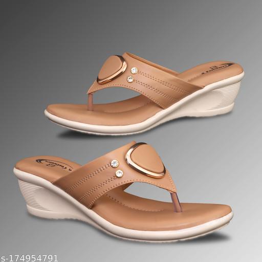 Women Heel Sandals : Casual Sandals : Ladies Sandals : Heels & Sandals : Fancy Wedge Heels Heel Sandals Ladies, Heels for Women , Heel Wala Chappal Heel ke sandals, sandals for girls