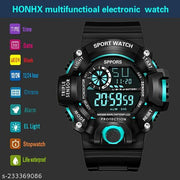Army Kids-Boys Black Silicon Casual Sports Watches