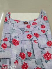Polyster/Crepe fabric-Women Ethnic Wear Women Crepe Fabric Printed Straight Kurti, Size -S, M, L, XL, XXL, 2XL, XXXL, 3XL, 4XL, 5XL ( New Arrival New Design Fashionable Kurti )