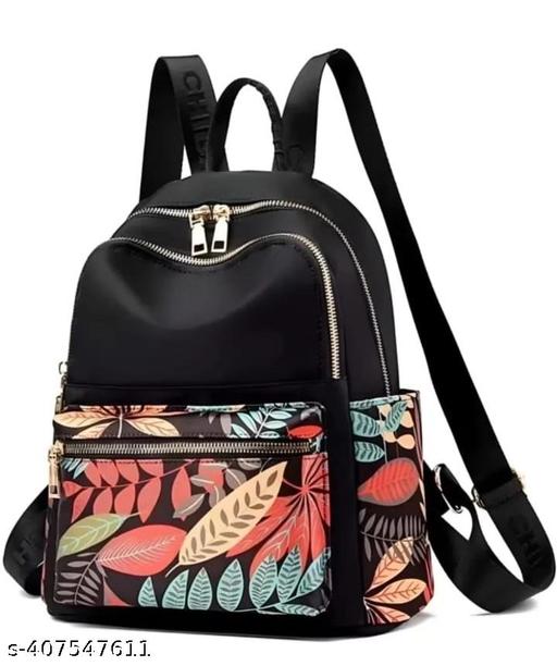 Women's Small Backpack For College Office Travelling ( Black )
