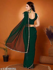 Solid/Plain Bollywood Georgette Saree