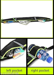 Running Belt Waist Pack Bag, Workout Gear, 3 Pockets Gym Fitness Fanny Pack for Phone, Cell Phone Holder for Running, Jogging Pocket Belt for Women & Men, Running Accessories