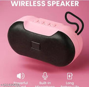 H&T Wireless Portable Bluetooth Speaker -Portable Speaker with Powerful Bass & Strap(Assorted Color)