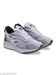 AADI Men's Grey Comfortable Lightweight Outdoor Lace Up Classy Gym , Running , Walking Casual Sport Shoes