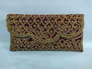 Trendy Latest Velvet Women Clutches (Pattern may vary based on availability)