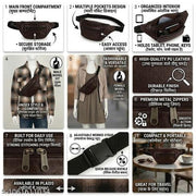 Premium Leather Fanny Pack with Adjustable Strap