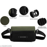 Waist Bag for Men & Women | Water-Resistant Crossbody Fanny Pack with Adjustable Strap, Smooth Zippers & Multi-Compartment Storage for Travel & Daily Use