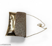 Partywear Shinning Sling Bag/Clutch For Women & Girls.
