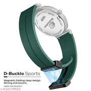 Date Function  Magnet Strap Analog Watch for Men & Boys Silver_26000k