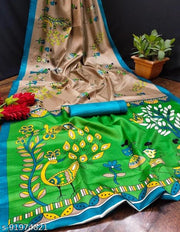 Mysore Silk Mysore Silk Cream Saree With Blouse