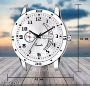 White dial day and date function working analog sports watch for mens and boys(metal belt day and date watch for mens)