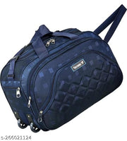 55 L Strolley Duffel Bag - 55 L DUFFLE BAGS HEAVY PREMIUM QUALITY TRAVEL LUGGAGE MEN WOMEN TRAVELLING AIR - blue - Regular Capacity