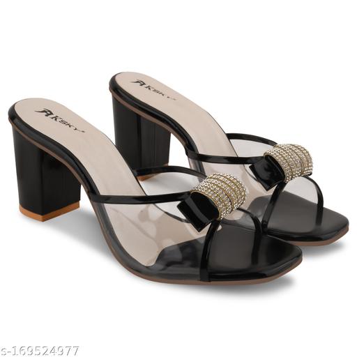 Women Black block Heel