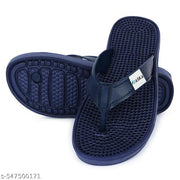 Combo (Pack Of Two 3 par) super soft dailyuse embossed chappal for mens & boys / lightweight & Anti-skid chappal (NAVY-BLUE)