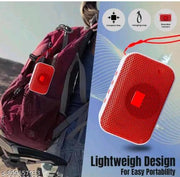 MULTICOLOUR Vintage Style Meets Modern Sound | Compact Bluetooth Speaker with Rainbow LED Display