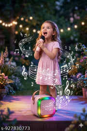 Portable  Bluetooth Speaker With Premium Wireless  MIC For KIDS AND CHILDRENS