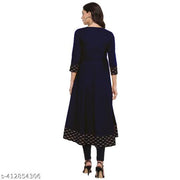 Yova Style Plain Umbrella Frock Design Anarkali Latest Fashion Cotton Kurti Dress For Women Ladies Skirt Top With Black Batik Printed Lace Border Regular Daily Wear Simple Use Branded Kurta