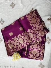 Art Silk ,WOMEN'S BANARASI ART SILK SAREE WITH UNSTITCHED BLOUSE PIECE/Banarasi Silk/Sarees Banarasi/ Saree Collection/Banarasi Weaving Traditional