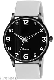 Black Case Designers Wrist Watches For Boy And Men Analog Watch - For Boys New Designers Stylish Dial Rubbers Strap Analog Wrist Watches For Boy And Men