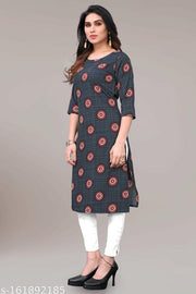 Women Printed Crepe Kurtis combo of 2