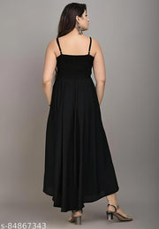 Kair Elastic Maxi Anarkali dress