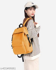 Muchova Latest Fashion Yellow Colour Casual Stylish Antic Design College Girls Bag School Backpack(Women Backpack Girl Bag Anti Theft Backpack For Girl)
