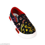 Coolz Kids Stylish Casual Comfortable Lightweight Shoes Pogo-2A Black for 1-4 Years Boys and Girls