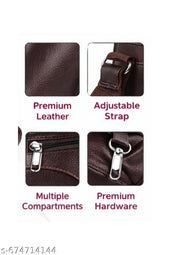 Heavy Quality Men Leather Sling Side Hand Bag | Stylish & Durable Crossbody Bag for Office & Travel