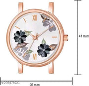 Special Valentine WOMEN'S ANALOG SILVER BLACK COLOUR WATCH